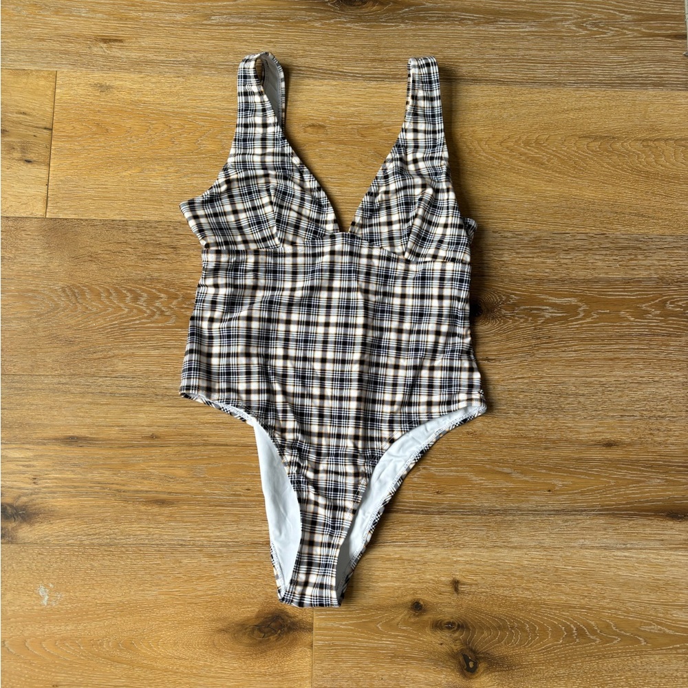 Afends Brown and Black Bodysuit One Piece